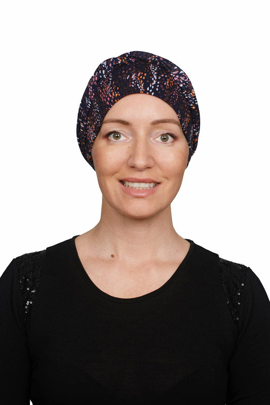 Afterdark Cancer Wrap Hat - Ink - Kaus Hats1