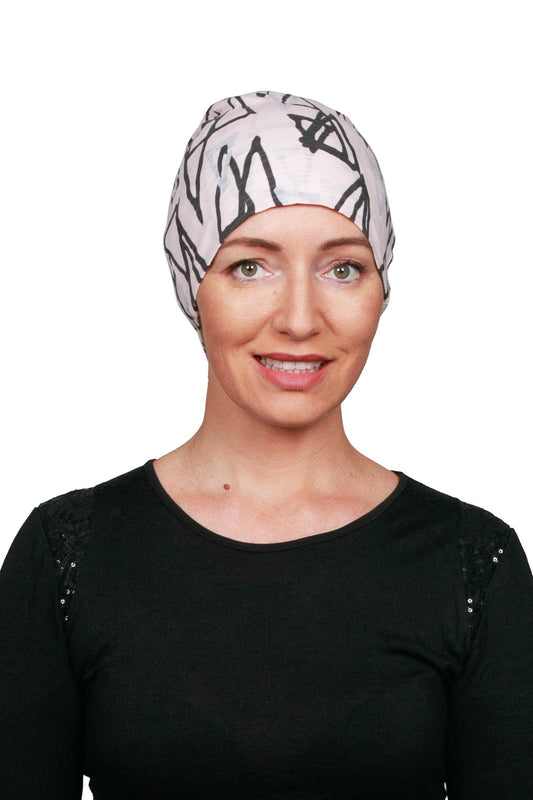Angle 1 Cancer Nightcap - Pink - Kaus Hats