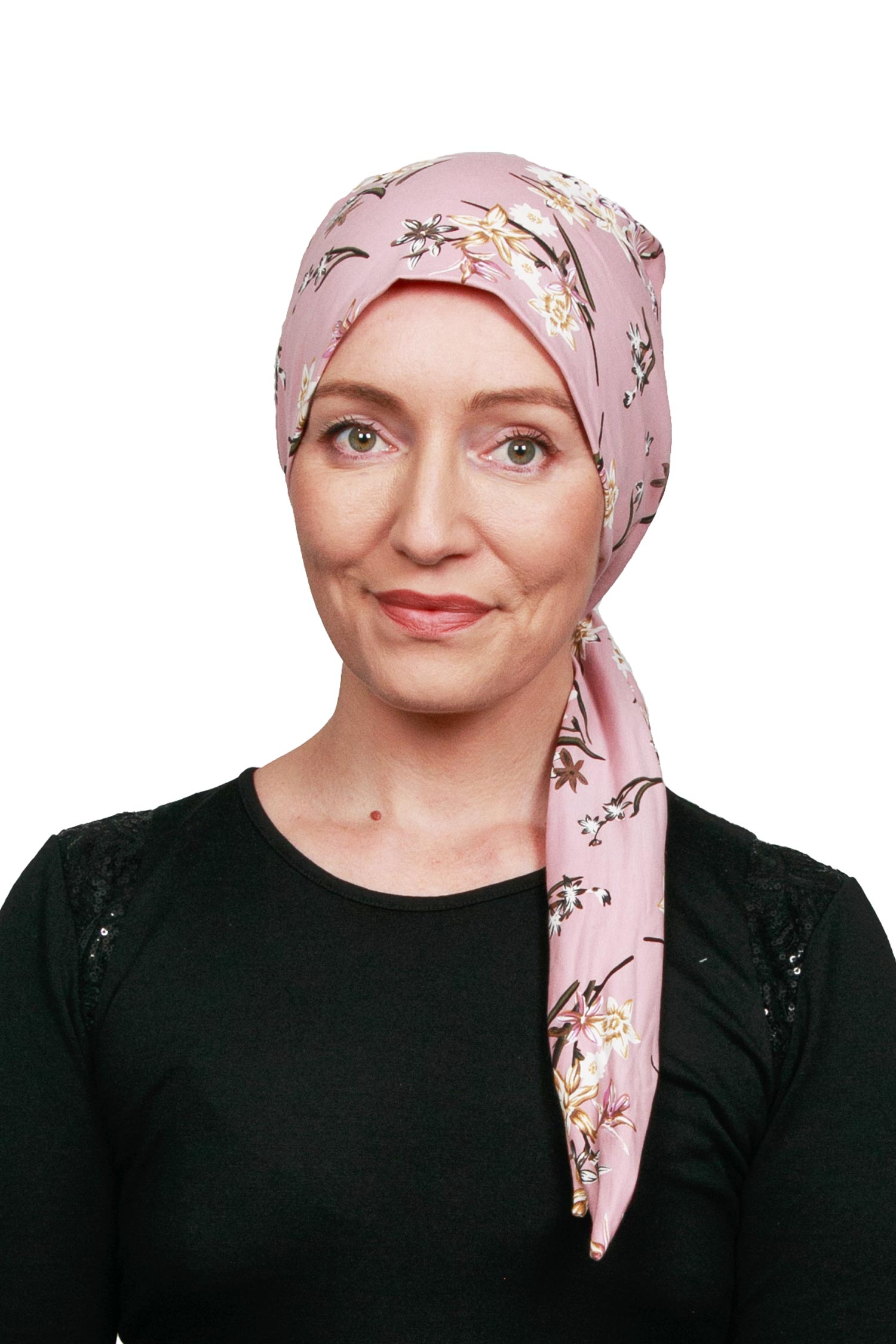 Aster 2 Cancer Wrap Hat - Pink - Kaus Hats