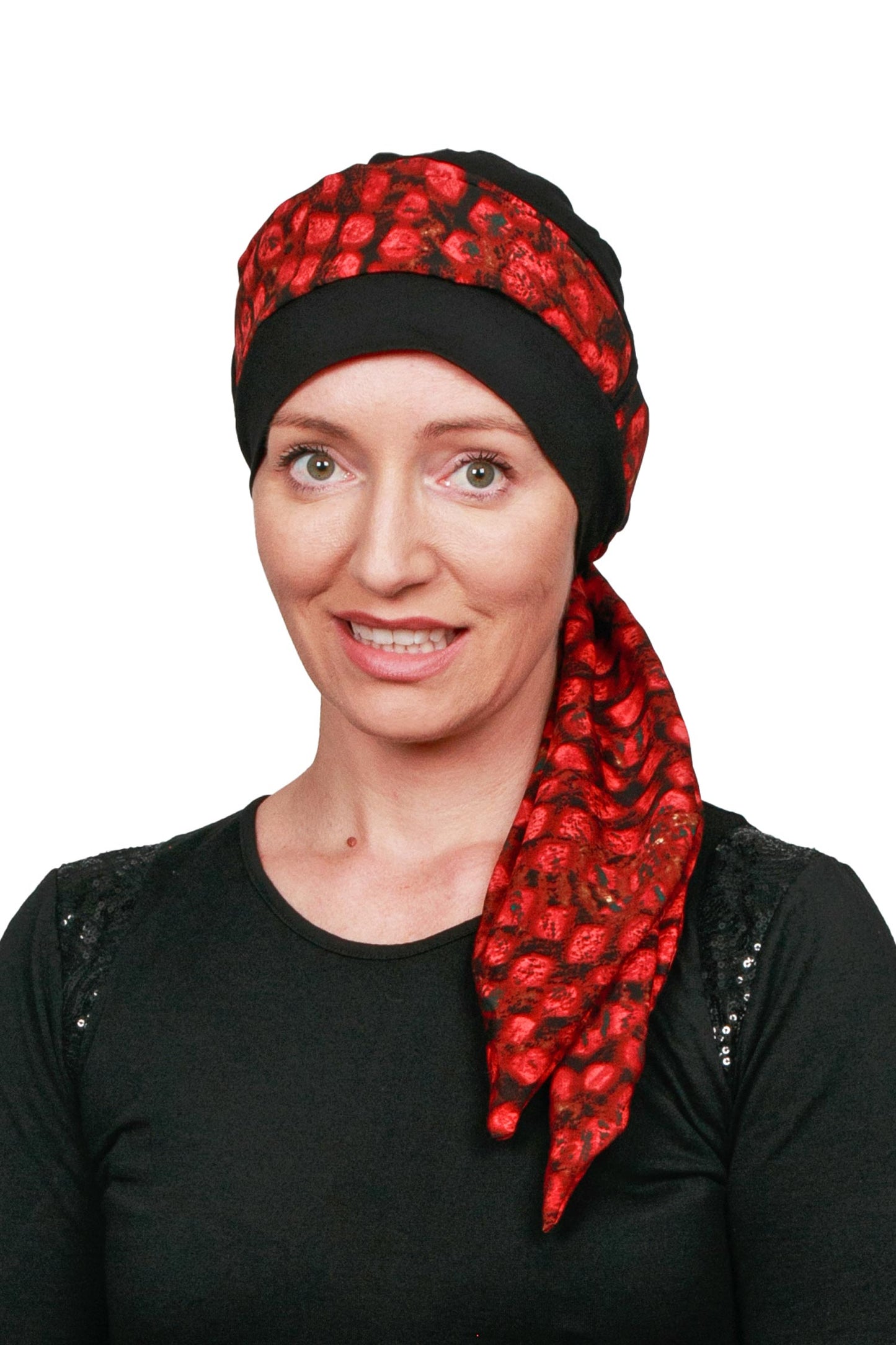 Firefly Cancer Scar Hat - Red/Black 1 - Kaus Hats