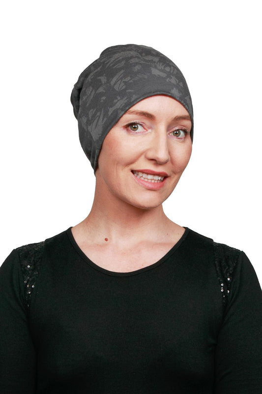 Matrix Cancer Merino Nightcap - Grey - Kaus Hats1