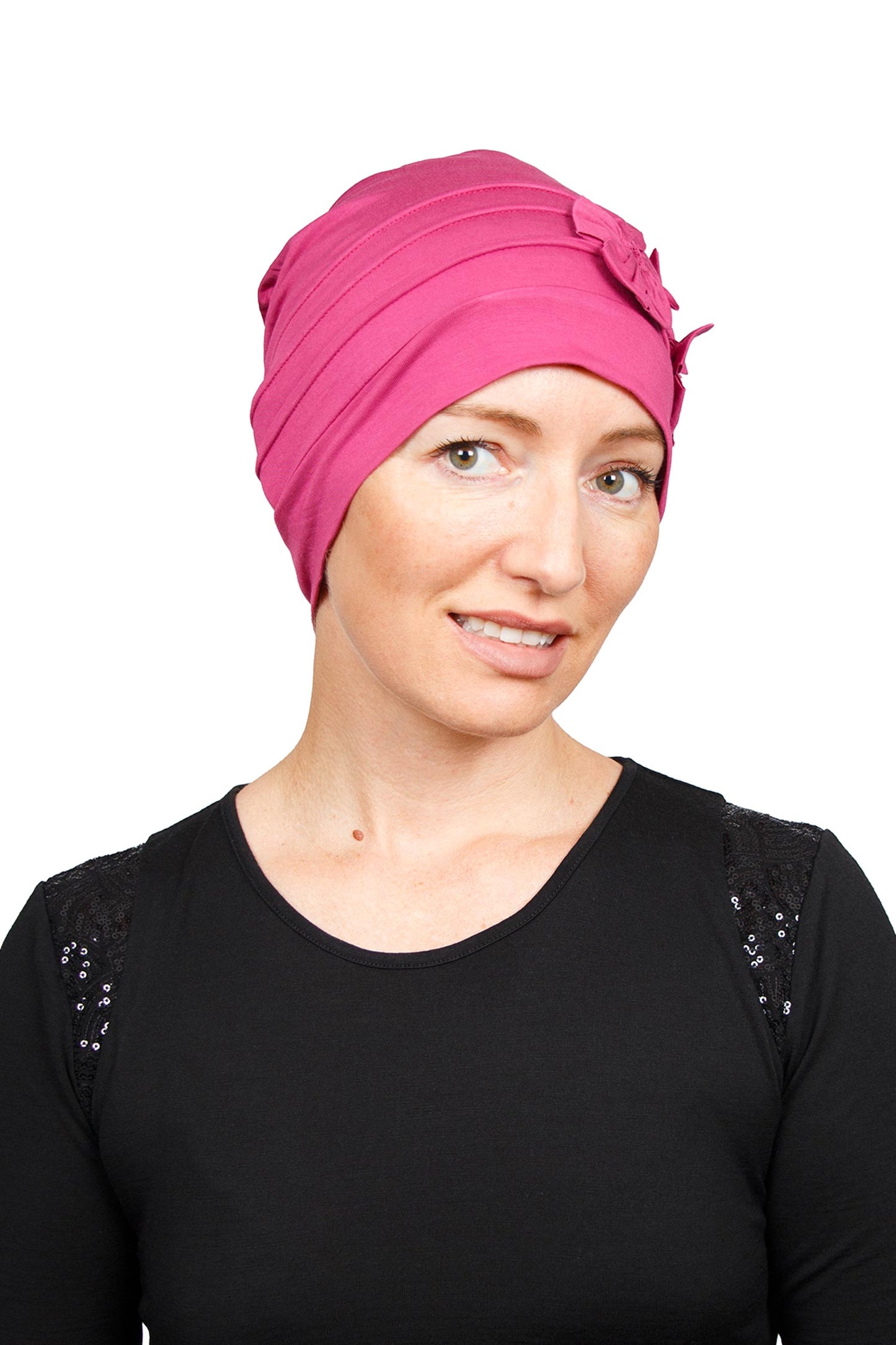Eva Cancer Bamboo Beanie - Rose 1 - Kaus Hats