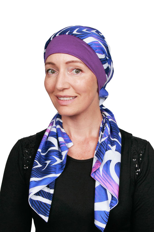 Roxo Cancer Scarf - Purple - Kaus Hats