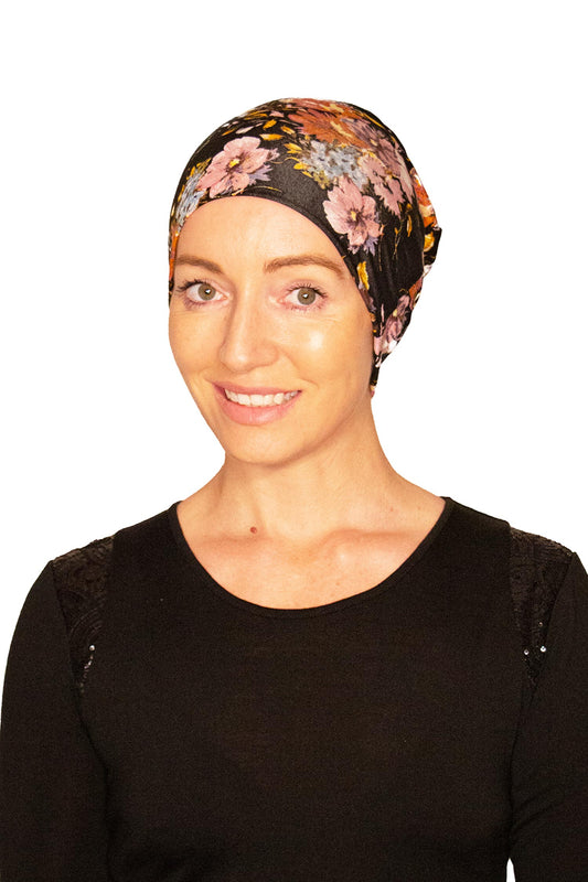 Fleur Cancer Night cap - Floral 1 - Kaus Hats