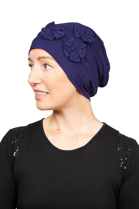 Eva Cancer Bamboo Beanie - Ink 1 - Kaus Hats