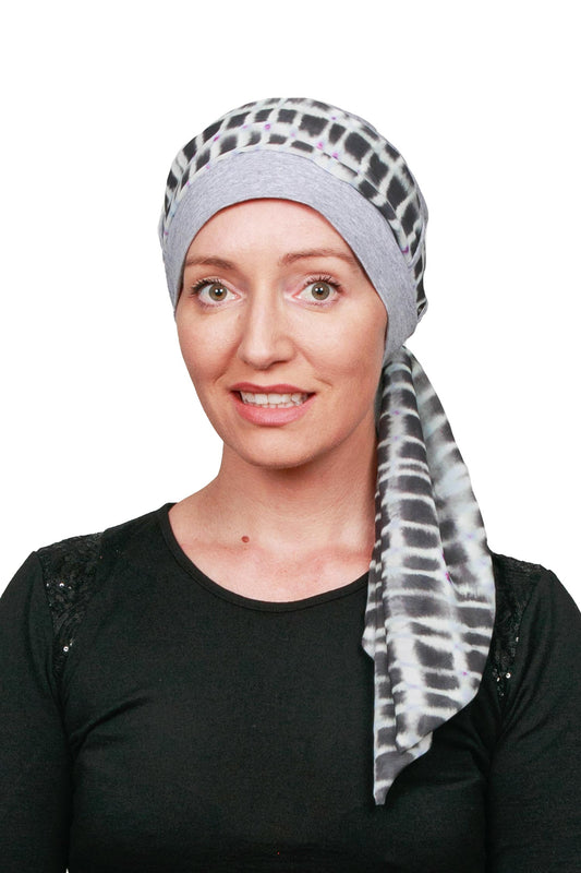Interstellar Cancer Scarf Hat - Grey 1 - Kaus Hats