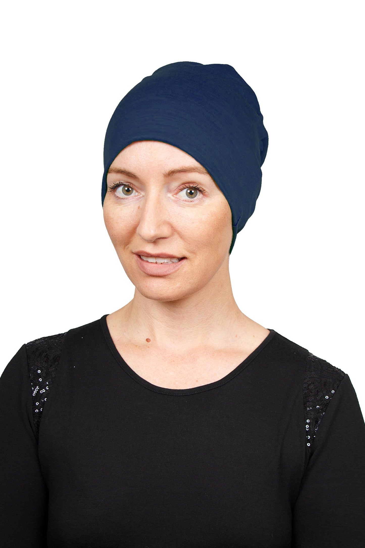 Ocean Merino Cancer Night cap - Blue - Kaus Hats