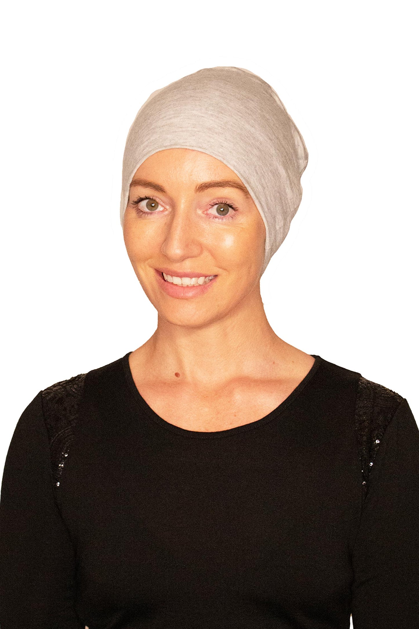 Soft Grey Nightcap Cancer Hat - Grey 2 - Kaus Hats