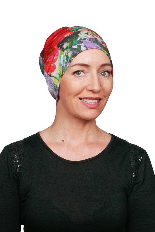 Abigail Cancer Hat - Floral - Kaus Hats