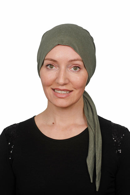 Caper Linen Wrap n Twist