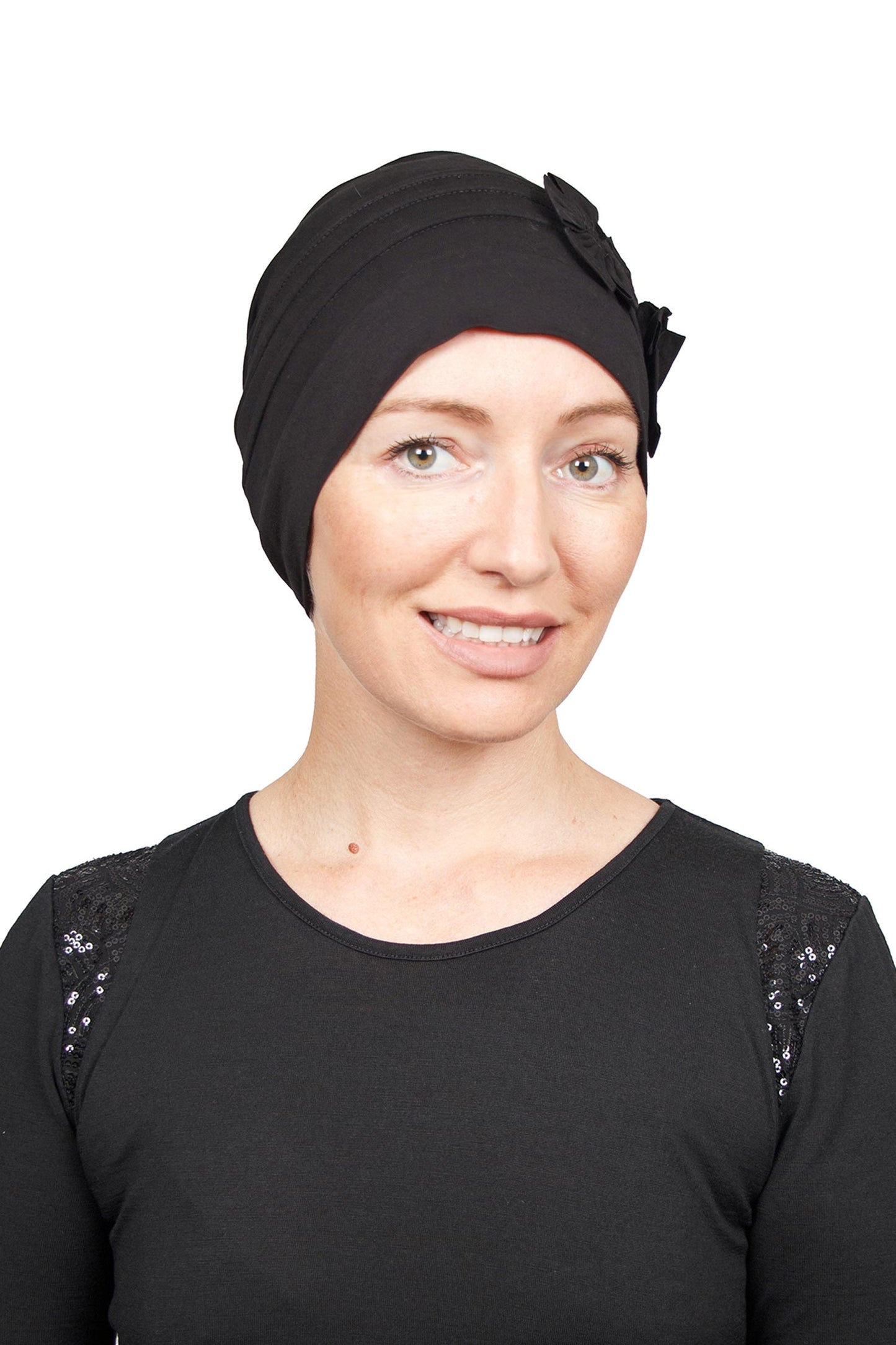 Eva Cancer Bamboo Beanie - Black 1 - Kaus Hats