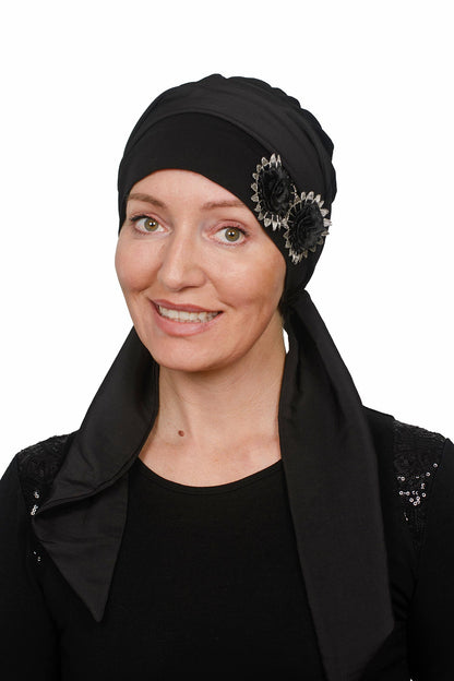 Metallic Lurex Scarf Hat