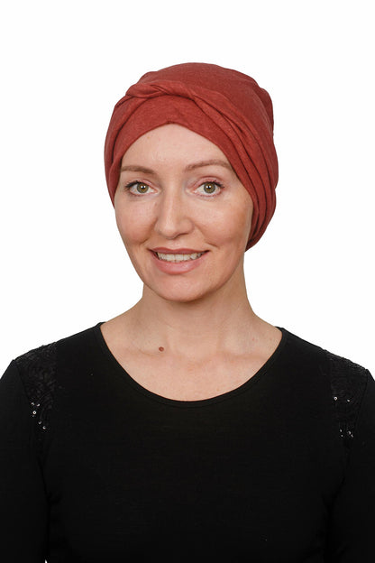Rust Linen Wrap n Twist