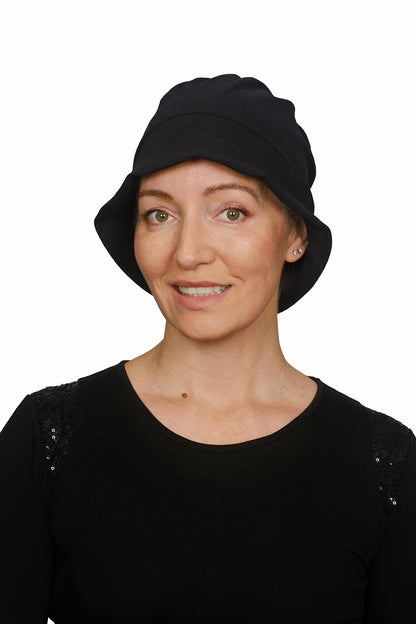 Twist Black Sunhat in a Bag