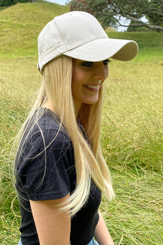 Blonde Cancer Cap - Natural 1 - Kaus Hats