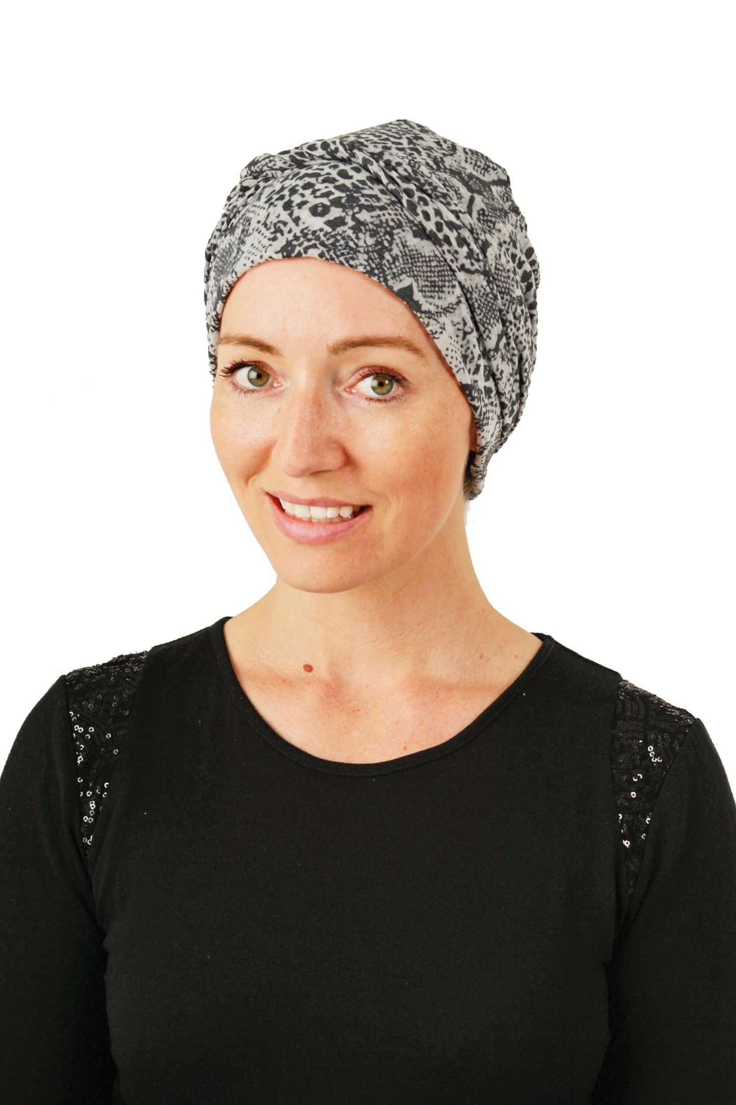 Dove Cancer Wrap Hat - Grey 2 - Kaus Hats
