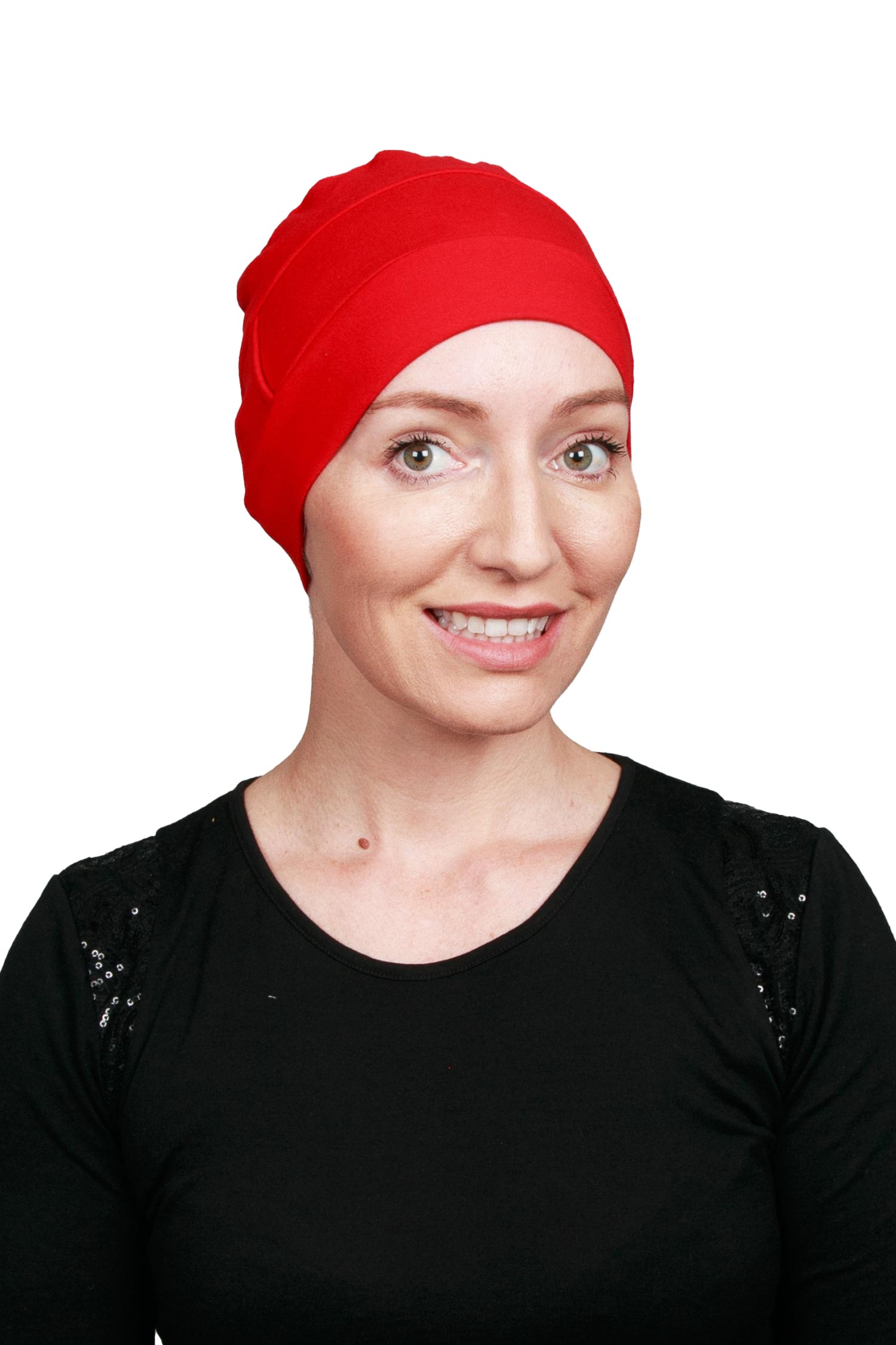 Extra Cancer Scarf Cap - Red 1 - Kaus Hats